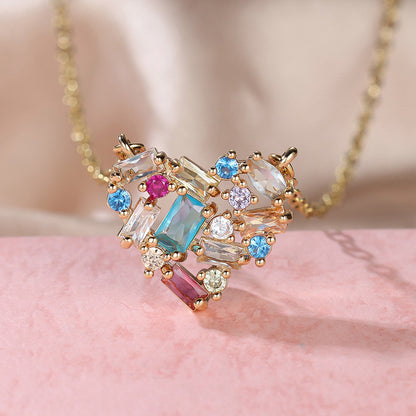 Personality Simple Style Heart Necklace