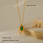 Vintage Turquoise & Emerald Necklace