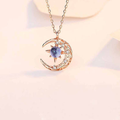 Explosive Star and Moon Necklace