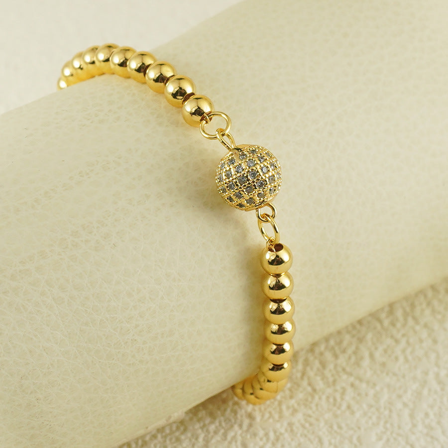 Arabic Style Copper Zircon Bracelet for Women