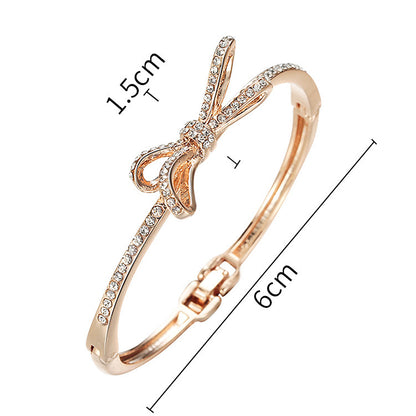 Rose Gold Bow Bracelet