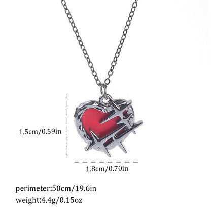 Gothic Spider, Bat, Cross, Skull, and Heart Pendant Necklaces