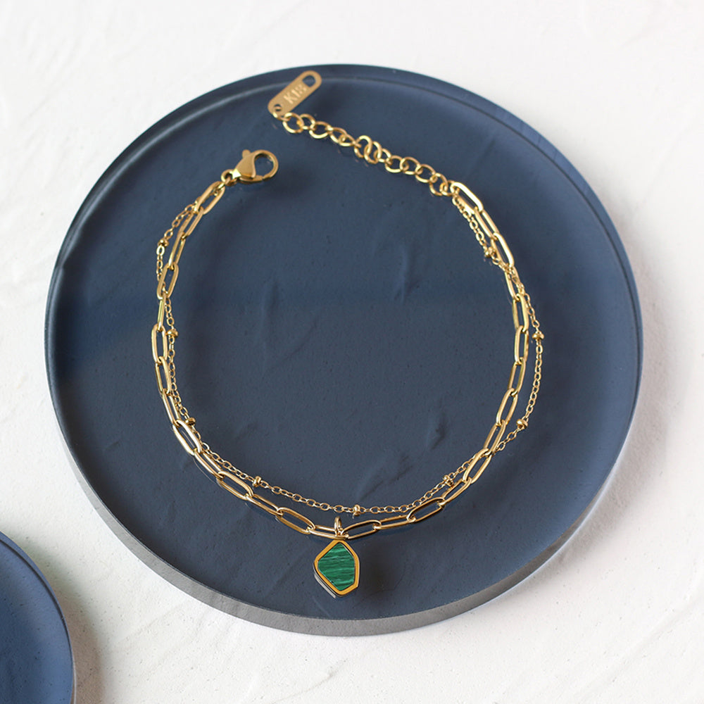 Women's Double-Layer Titanium Steel Bracelet