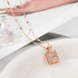 Perfume Bottle Pendant Zircon Necklaces