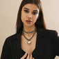 Love Double Layer Chains Necklace