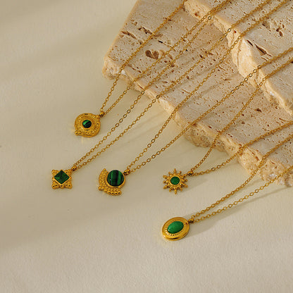 Vintage Turquoise & Emerald Necklace