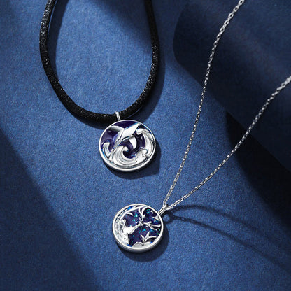 Couple Necklace with Wildlife Design