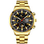 Stainless Steel Luminous Quartz Wristwatches