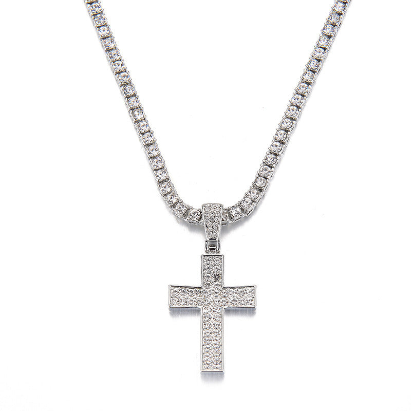 Diamond Cross Pendant Necklace