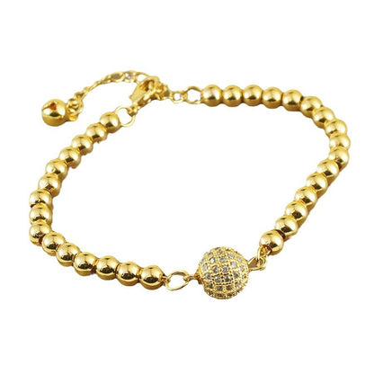 Arabic Style Copper Zircon Bracelet for Women