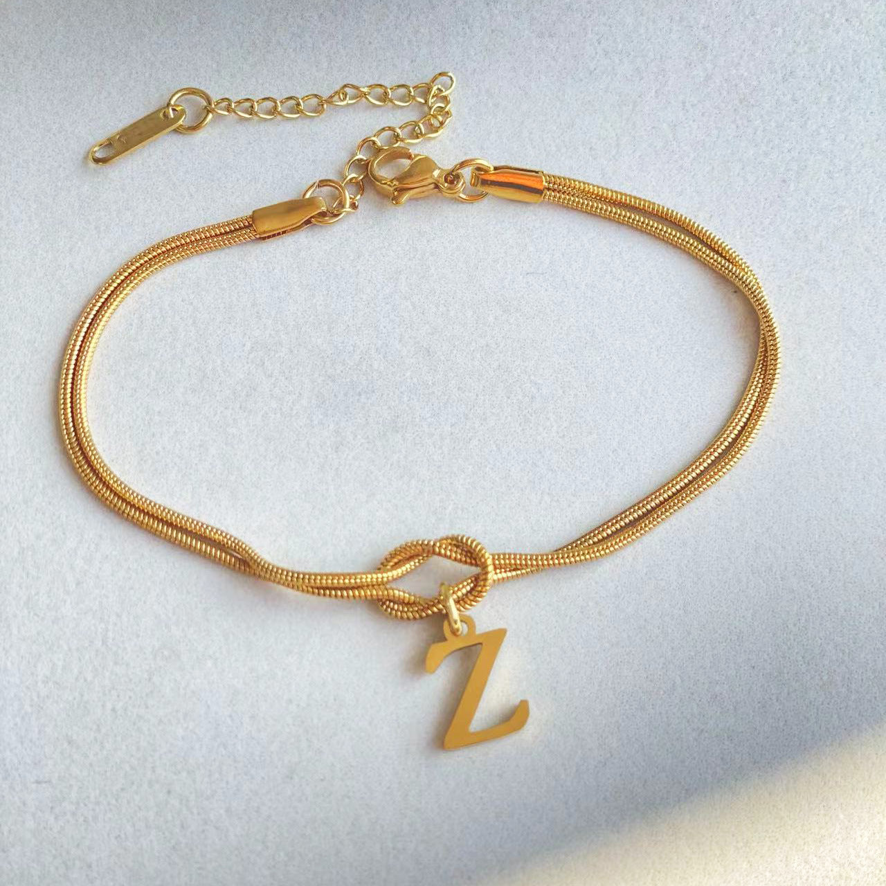 A-Z Love Knot Bracelets