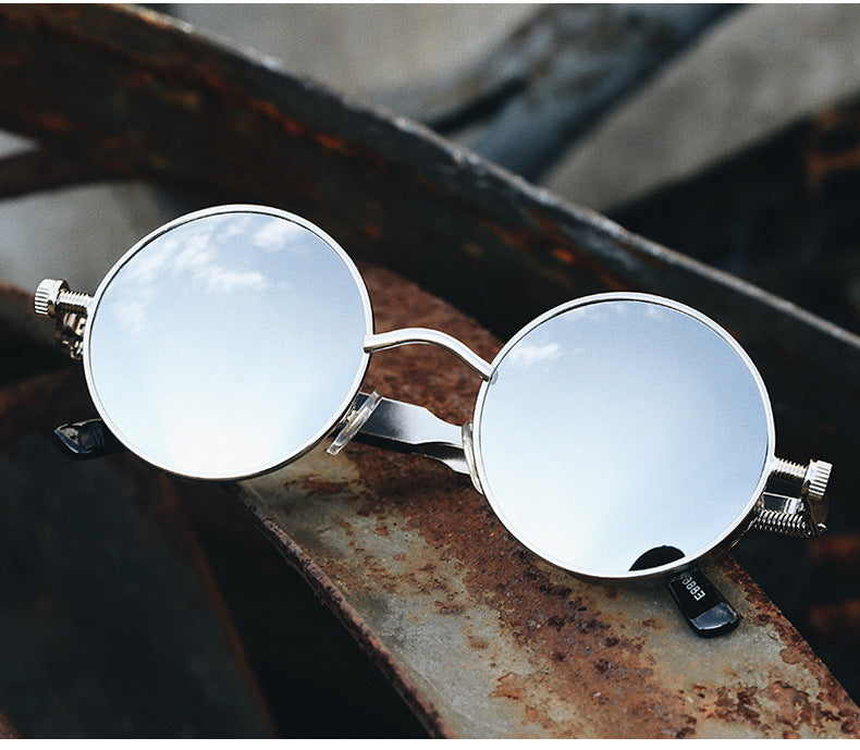 Round Frame Metal Sunglasses