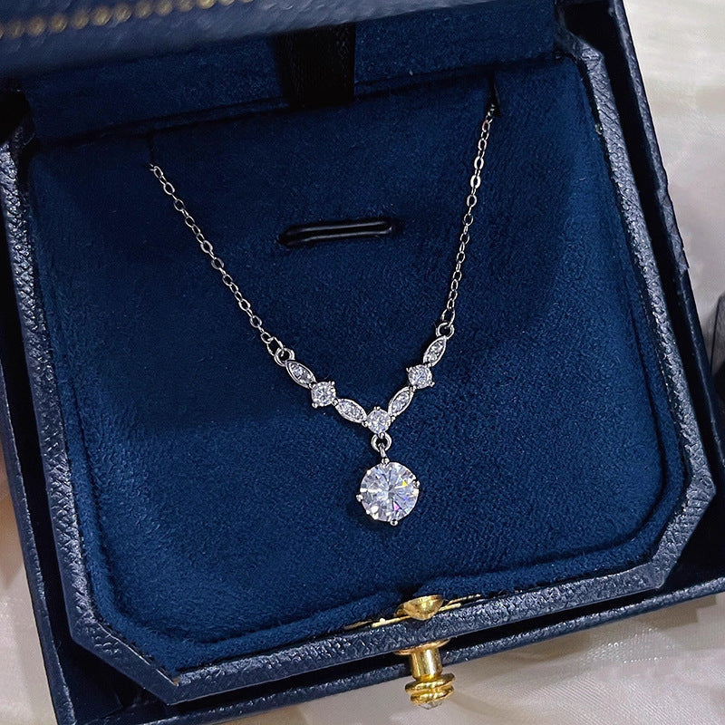 Water Drop Zircon Necklace for Women