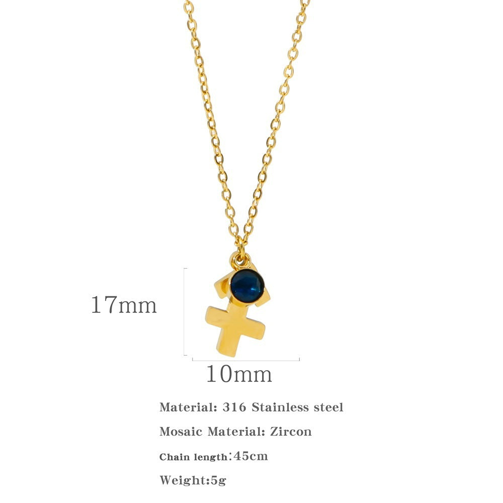 Zircon Constellation Zodiac Necklace