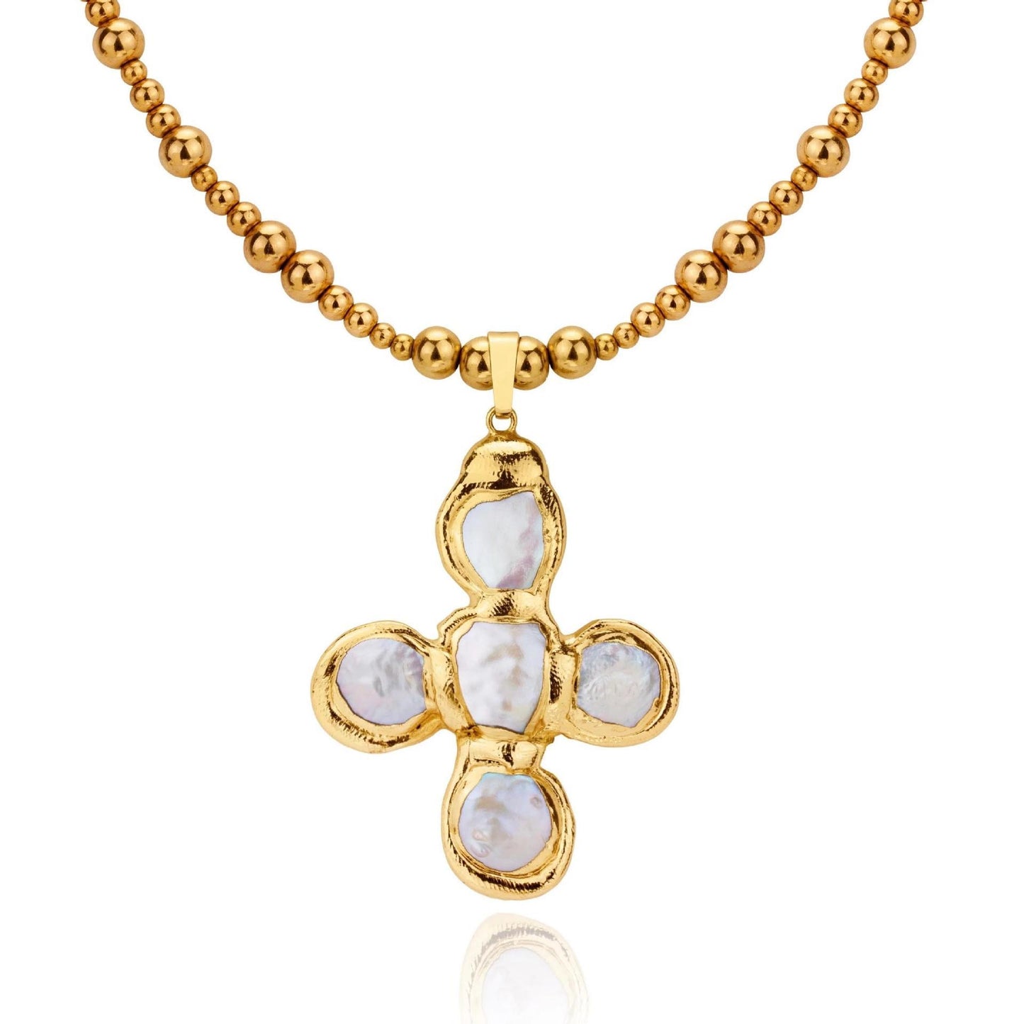 Titanium Steel Cross Pendant Necklace