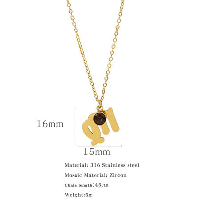 Zircon Constellation Zodiac Necklace