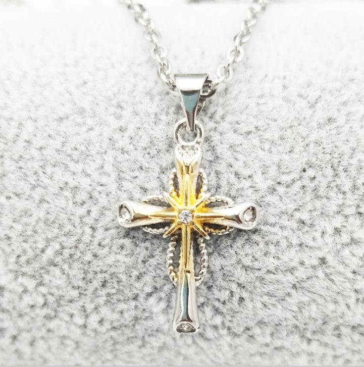 Octagonal Star Cross Necklace