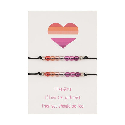 Colorful Beaded Couple Bracelet Set - Trendy Radar