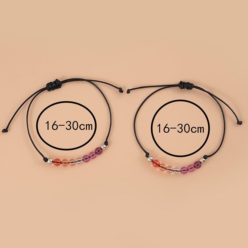Colorful Beaded Couple Bracelet Set - Trendy Radar