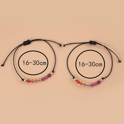 Colorful Beaded Couple Bracelet Set - Trendy Radar
