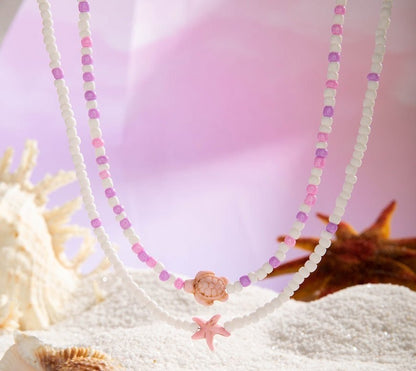 Colorful Beaded Resin Necklace Set for Women – 2 - Piece - Trendy Radar