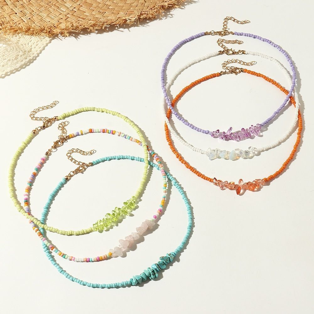 Colorful Rice Beads Crystal & Necklaces - Trendy Radar