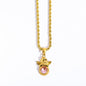 Coloured Gem Retention Guardian Angel Pendant Necklace - Trendy Radar