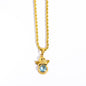 Coloured Gem Retention Guardian Angel Pendant Necklace - Trendy Radar