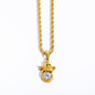 Coloured Gem Retention Guardian Angel Pendant Necklace - Trendy Radar