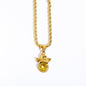 Coloured Gem Retention Guardian Angel Pendant Necklace - Trendy Radar