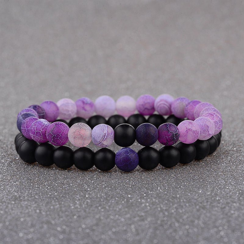 Colourful Agate Bead Bracelet - Trendy Radar