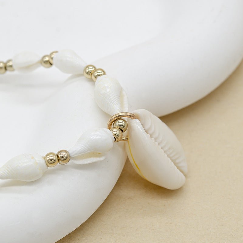 Conch White Bead Shell Necklace for Women - Trendy Radar