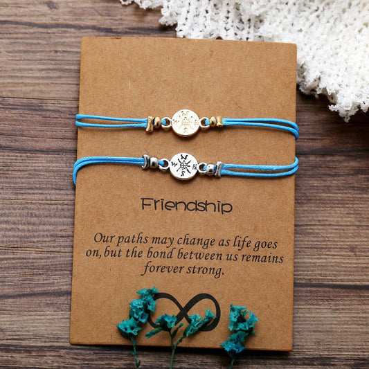 Couple Compass Bracelet Gift Set - Trendy Radar