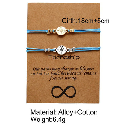 Couple Compass Bracelet Gift Set - Trendy Radar