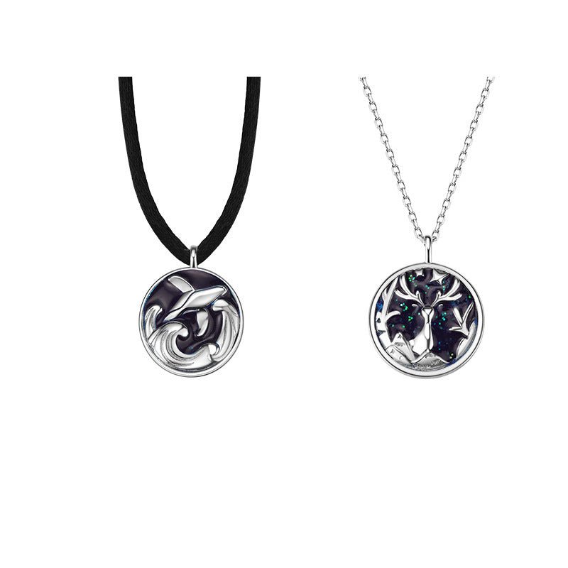 Couple Necklace with Wildlife Design - Trendy Radar