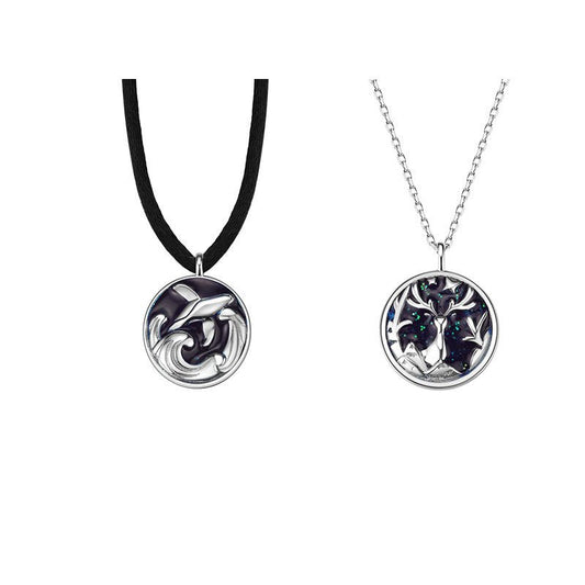 Couple Necklace with Wildlife Design - Trendy Radar