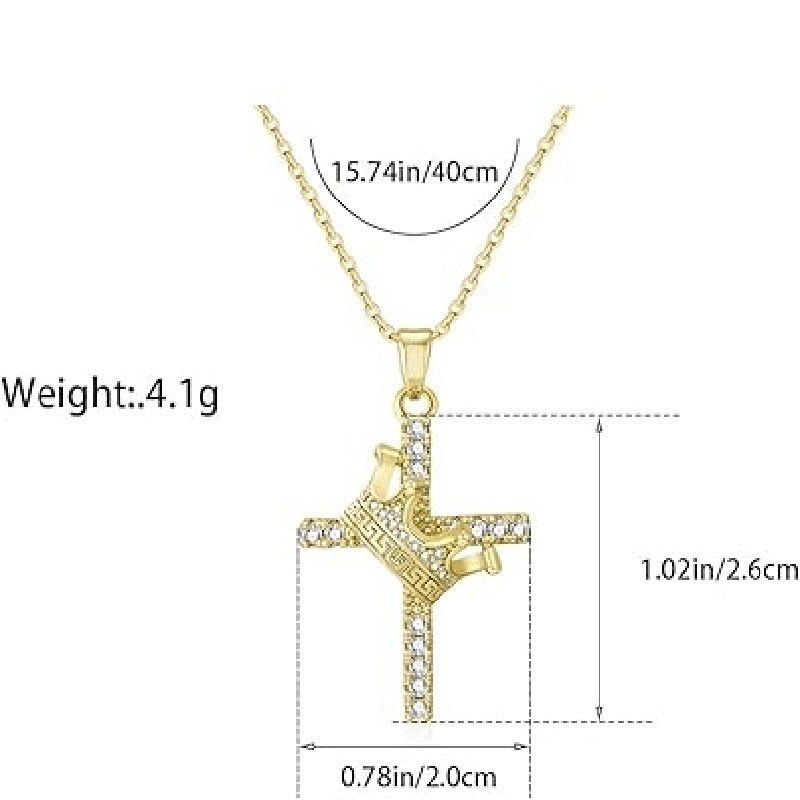 Cross Crown Necklace - Trendy Radar