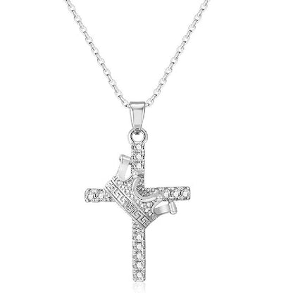 Cross Crown Necklace - Trendy Radar