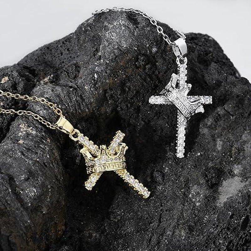 Cross Crown Necklace - Trendy Radar