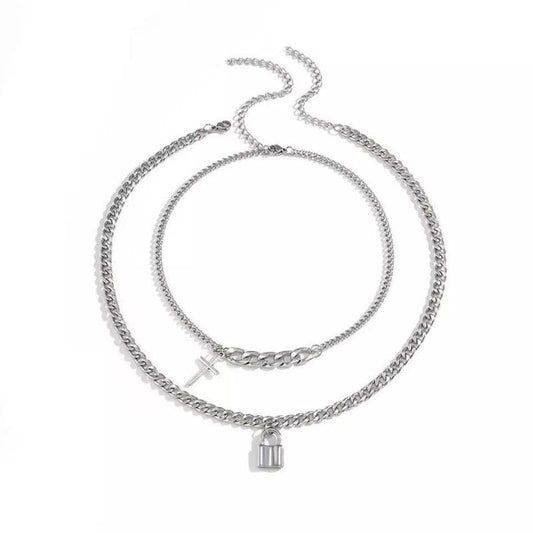 Cross Padlock Necklace - Trendy Radar