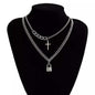 Cross Padlock Necklace - Trendy Radar