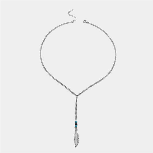 Vintage Beaded Turquoise Crystal Necklace