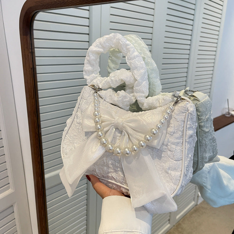 Pearl Bow Underarm Bag