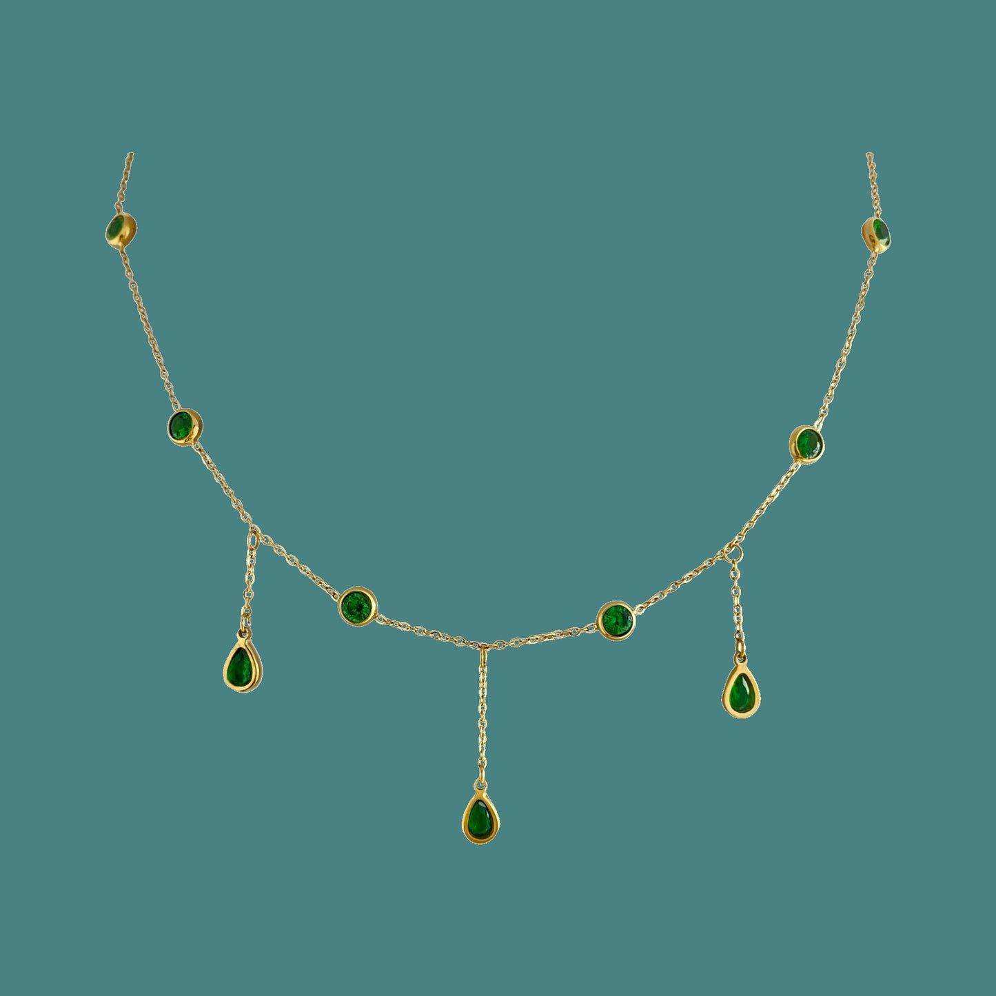 Beccarite Tassel Necklace