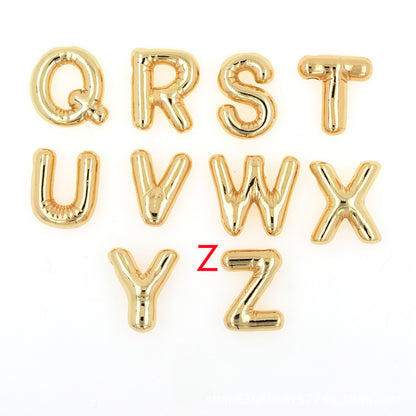 Glossy Letters Pendant Necklace
