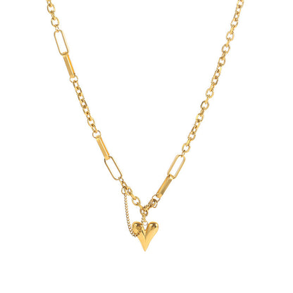 Heart Shaped Collarbone Necklace