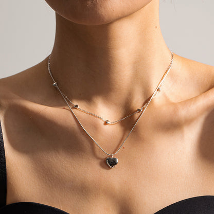 Love Heart Double-layer Necklaces