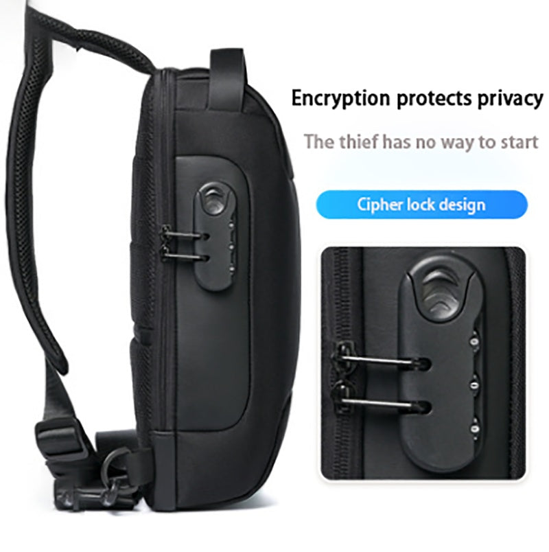 Waterproof USB Crossbody Shoulder Sling Bag