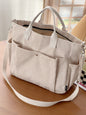 Thick Corduroy Shoulder Tote Bag