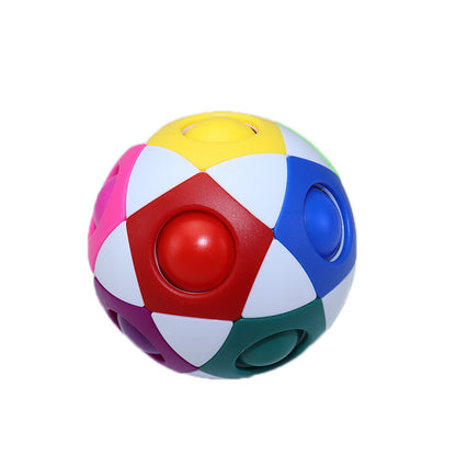 Decompression Soccer Rainbow Ball Magic Cube